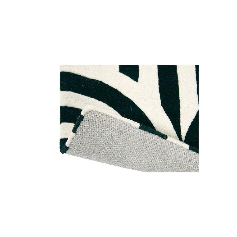 Florence Broadhurst Turnabouts Black Pure Wool Designer Rug
