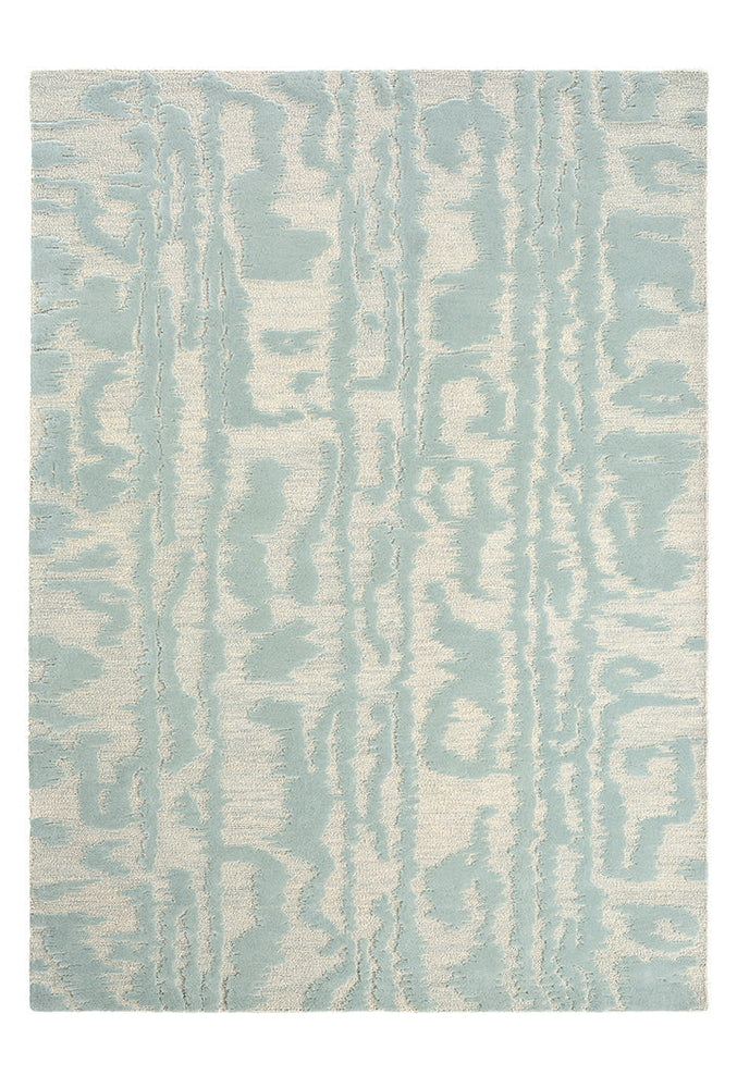 Florence Broadhurst Waterwave Stripe Pearl Pure Wool Designer Rug