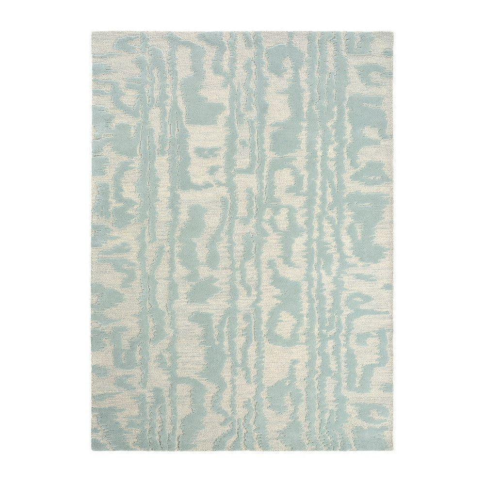 Florence Broadhurst Waterwave Stripe Pearl Pure Wool Designer Rug