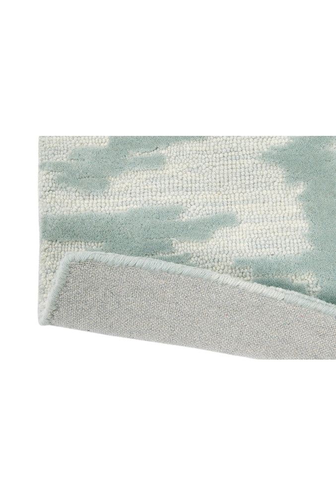 Florence Broadhurst Waterwave Stripe Pearl Pure Wool Designer Rug