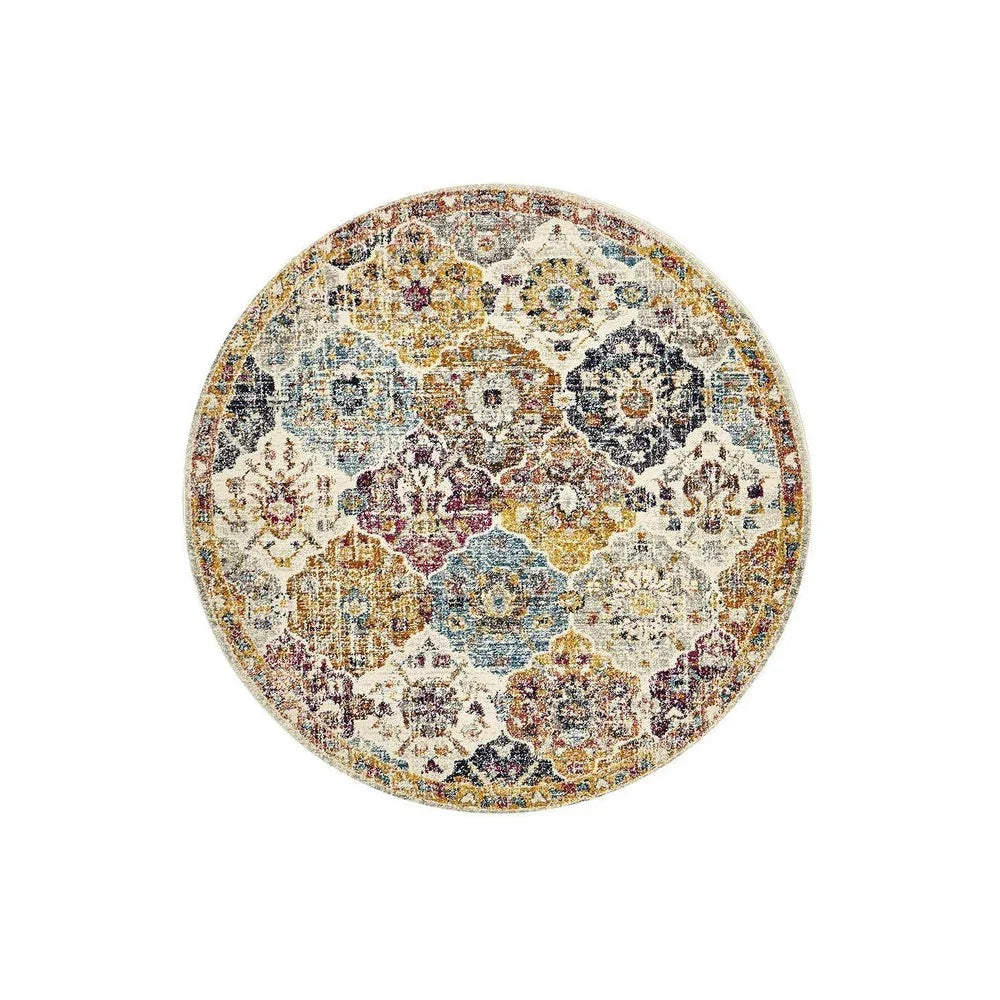 Museum Ainsley Round Rust Rug