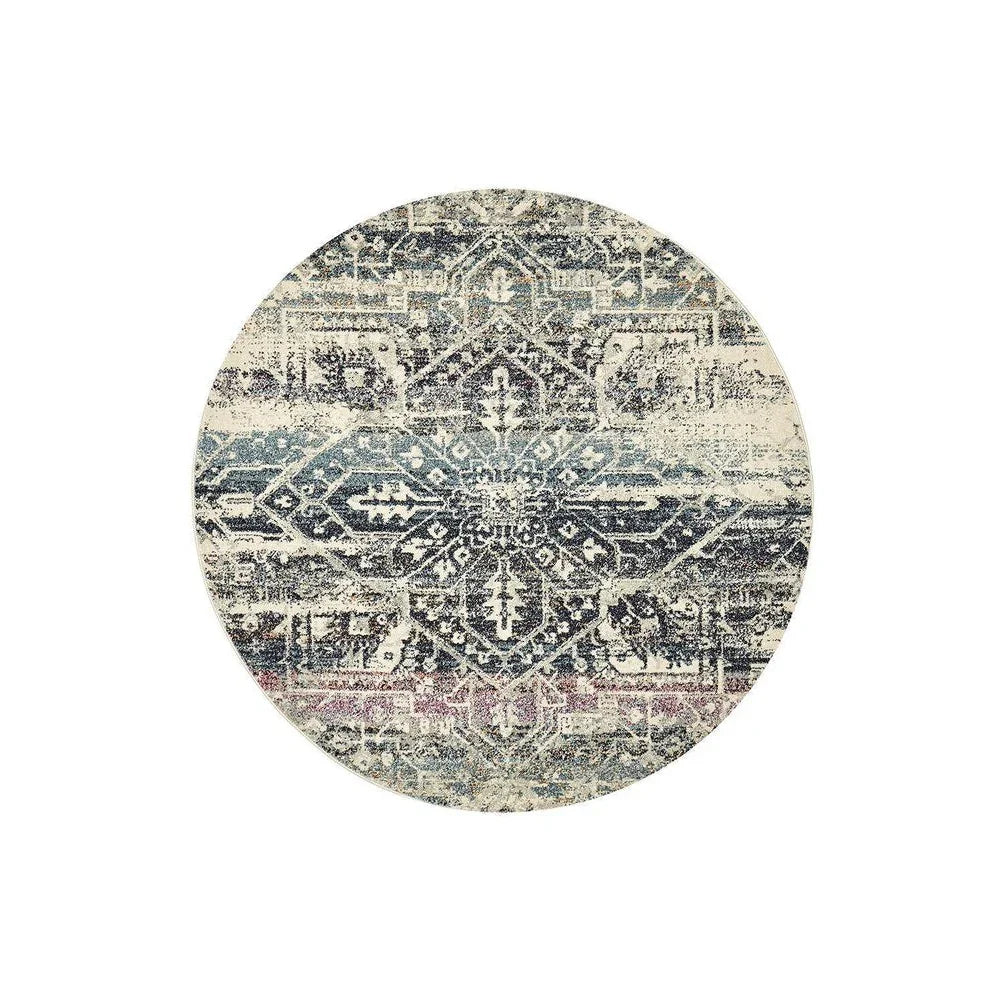 Museum Layton Blue Round Rug
