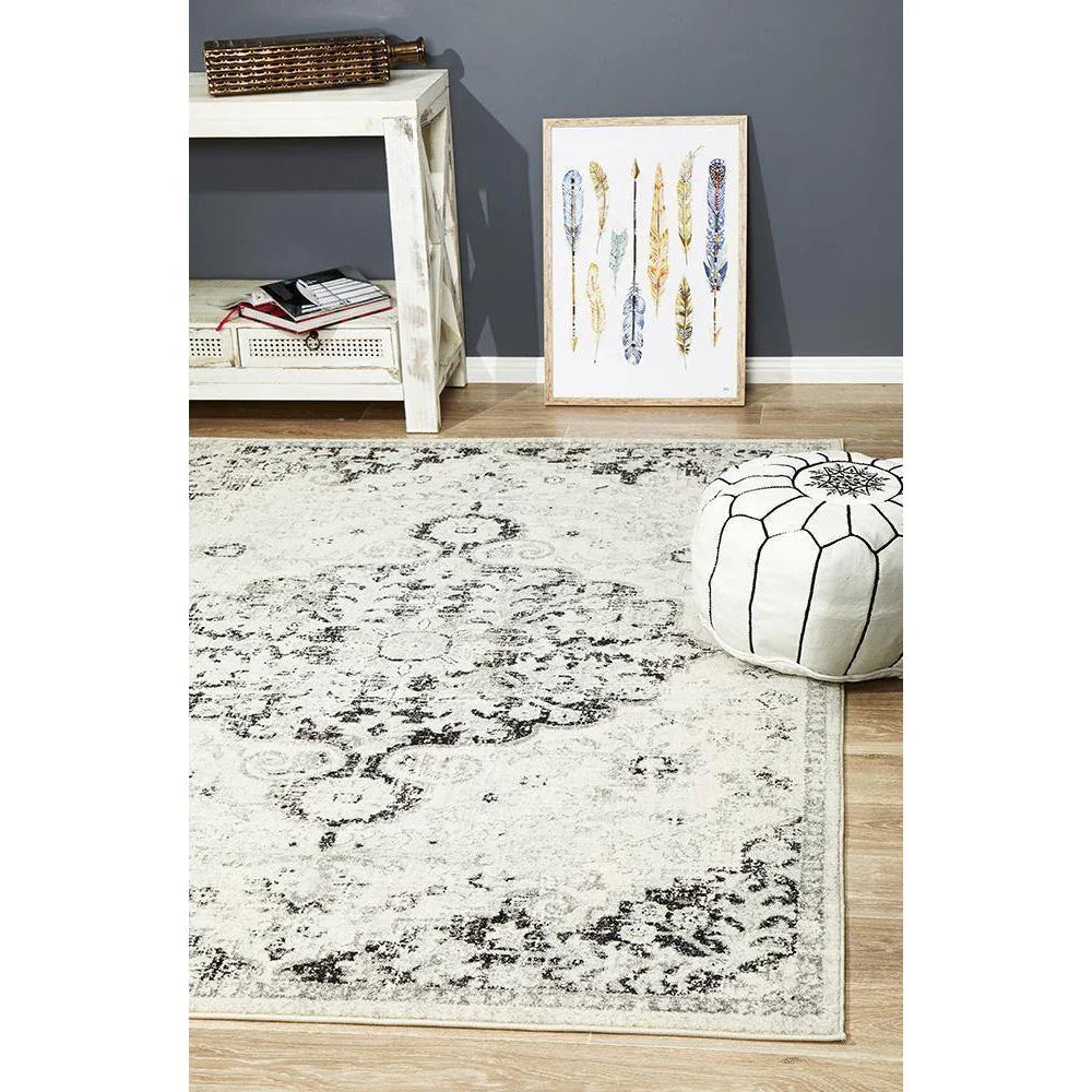 Museum Transitional Charcoal Rug