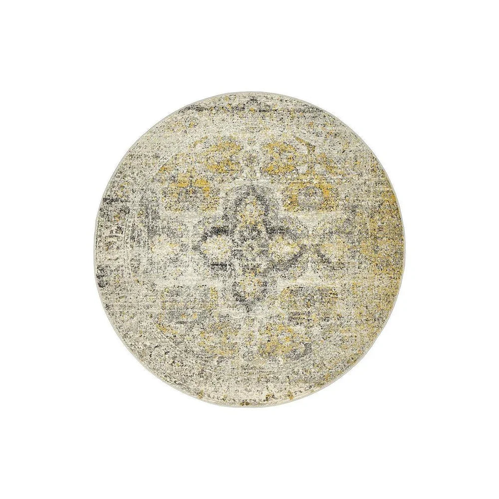 Museum Wesley Silver Round Rug
