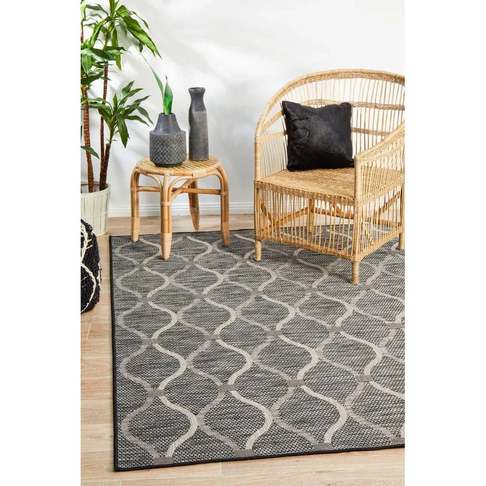 Terrace Black Rug - ICONIC RUGS