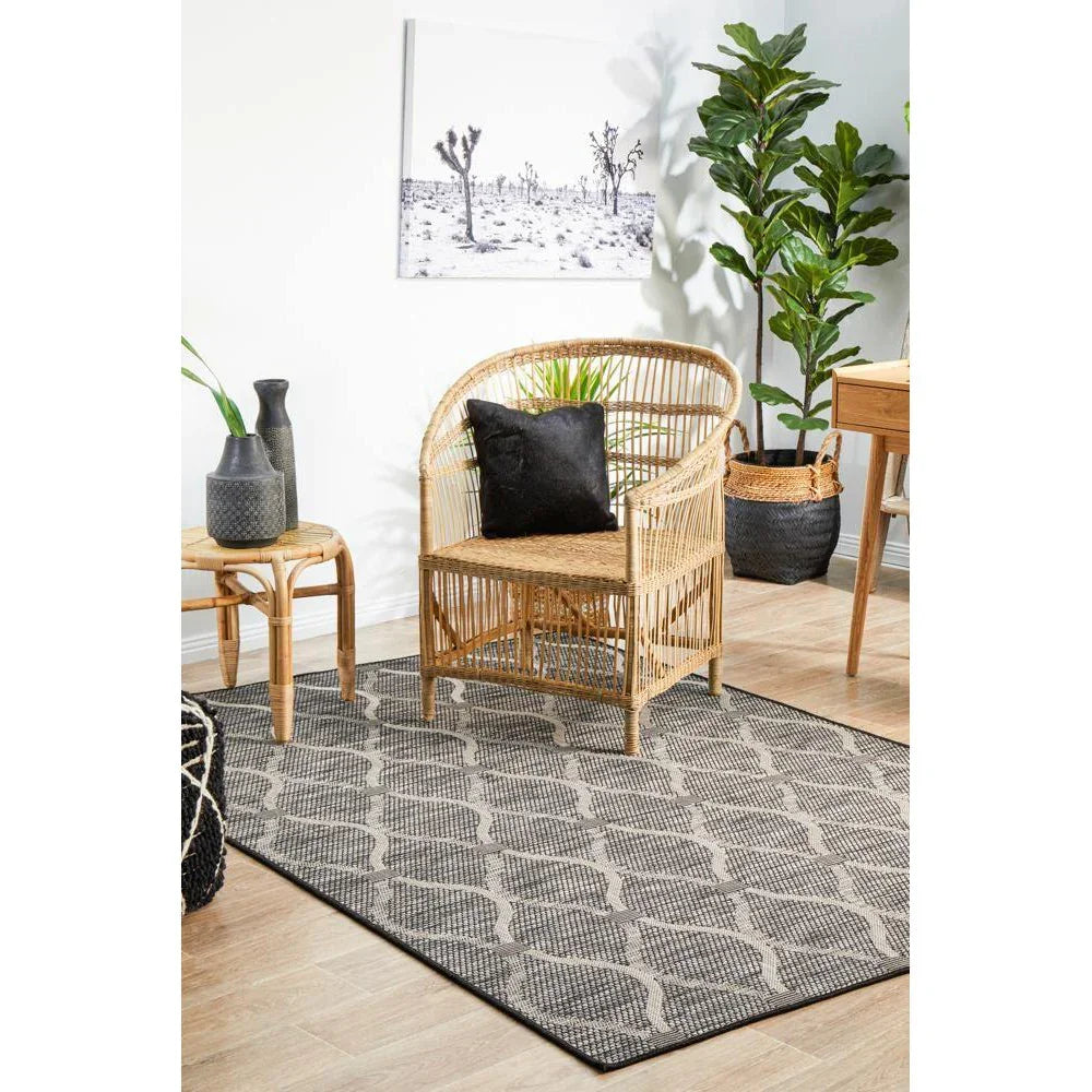 Terrace Black Rug - ICONIC RUGS