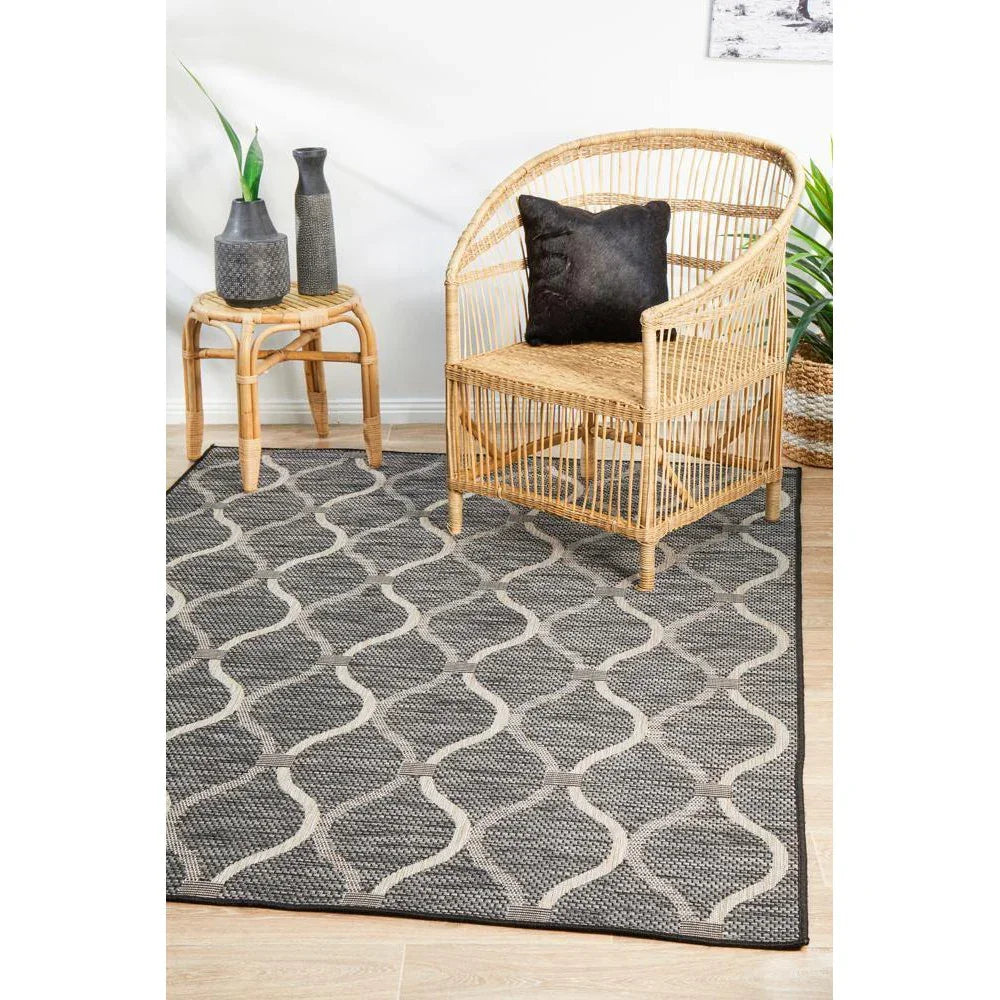 Terrace Black Rug - ICONIC RUGS