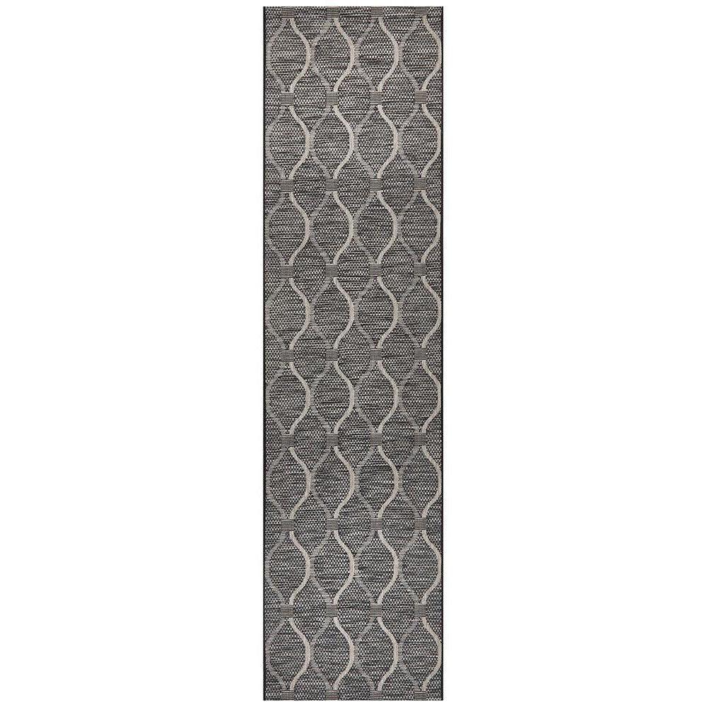 Terrace Black Runner Rug - ICONIC RUGS