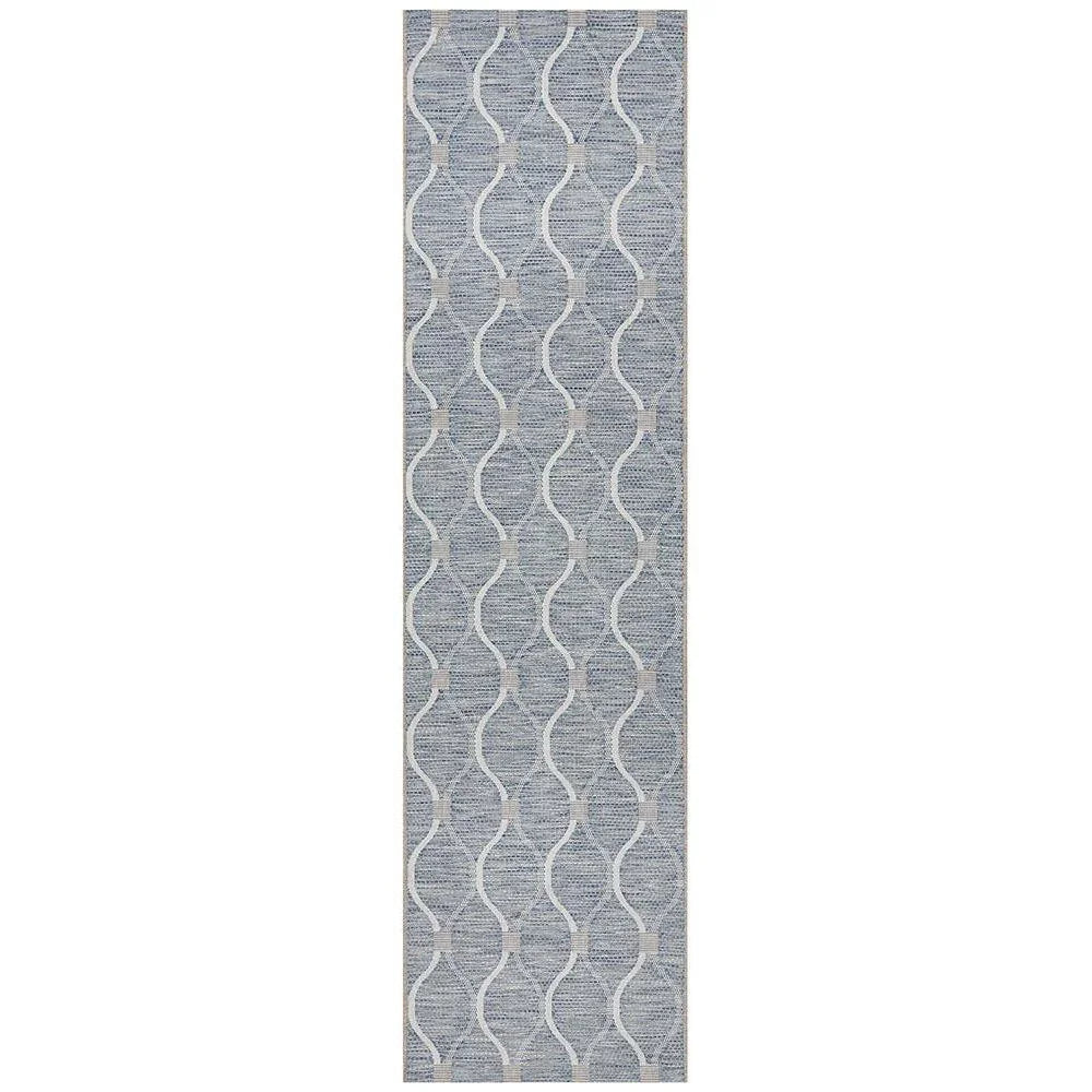 Terrace Blue Runner Rug - ICONIC RUGS