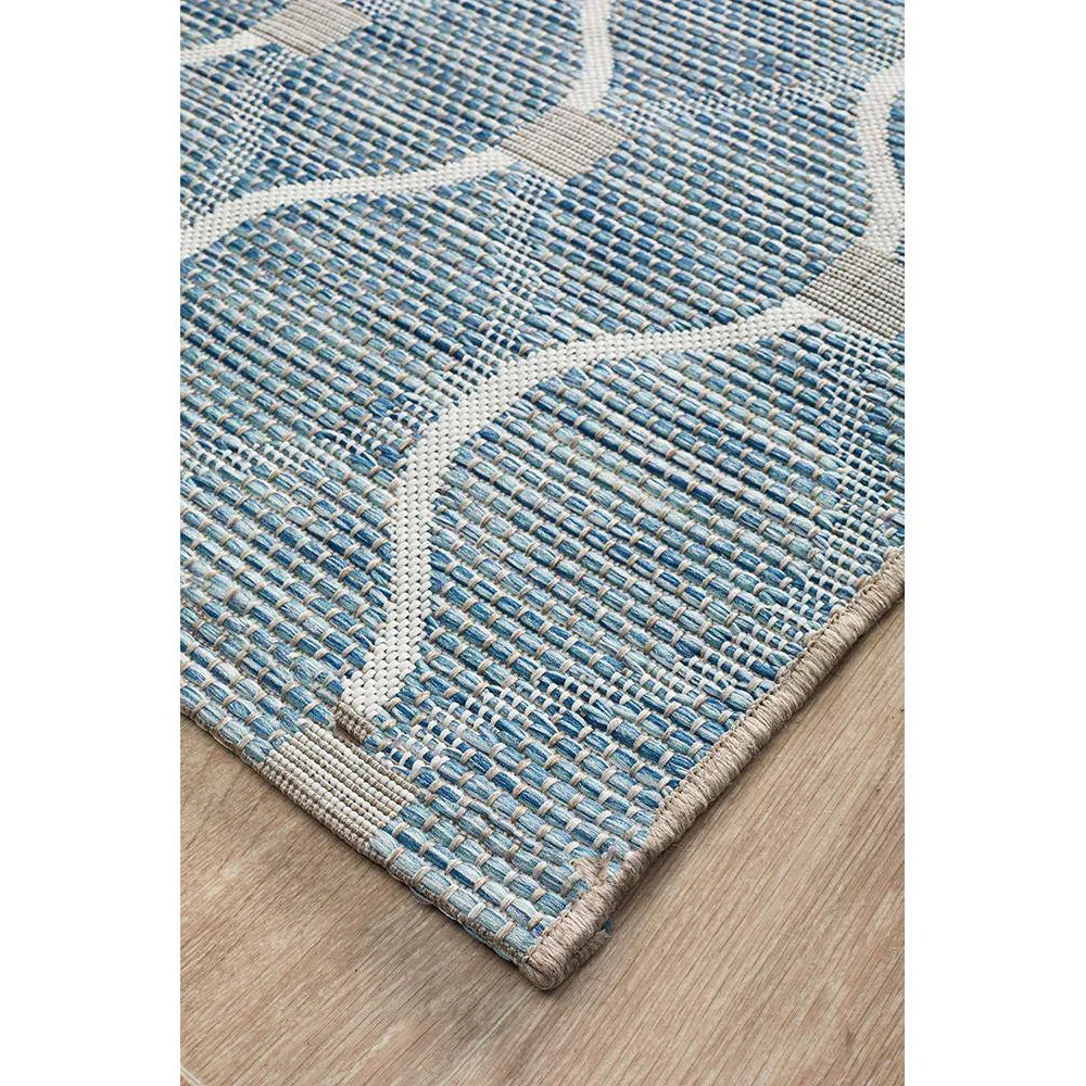 Terrace Blue Runner Rug - ICONIC RUGS