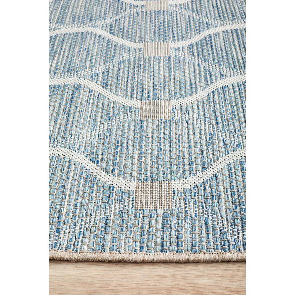 Terrace Blue Runner Rug - ICONIC RUGS