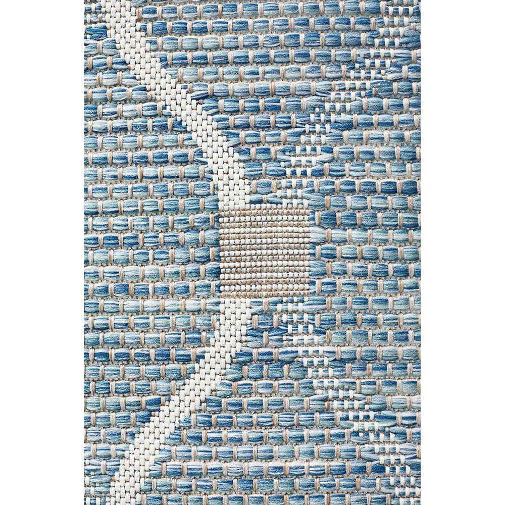 Terrace Blue Runner Rug - ICONIC RUGS