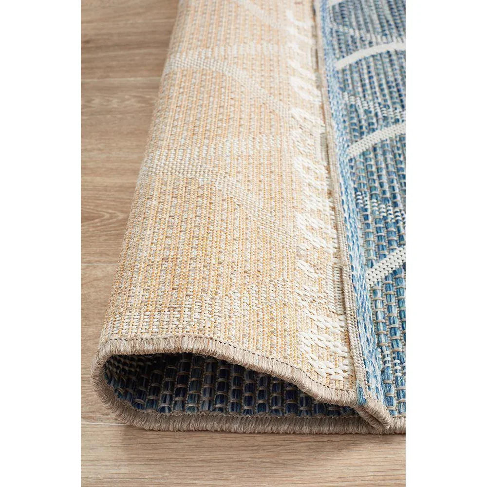 Terrace Blue Runner Rug - ICONIC RUGS
