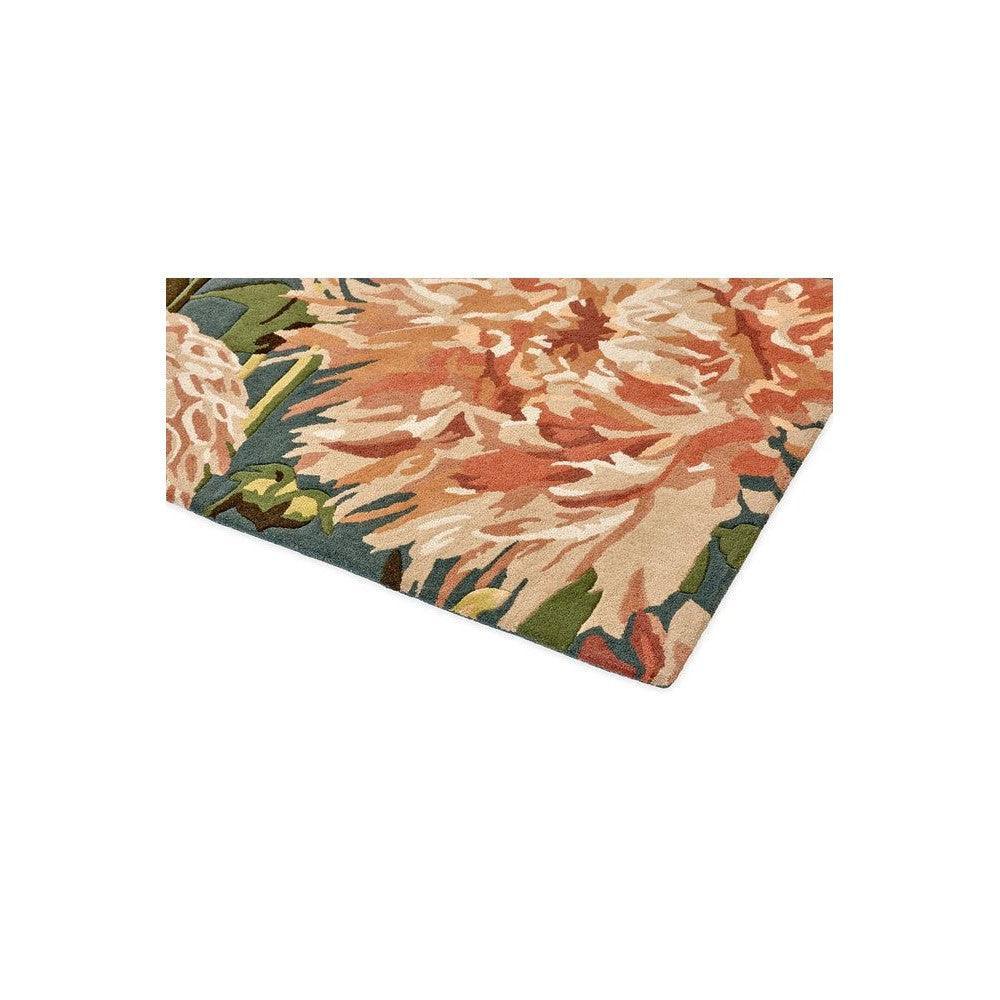 Harlequin Dahlia Coral Wilderness Pure Wool Designer Rug