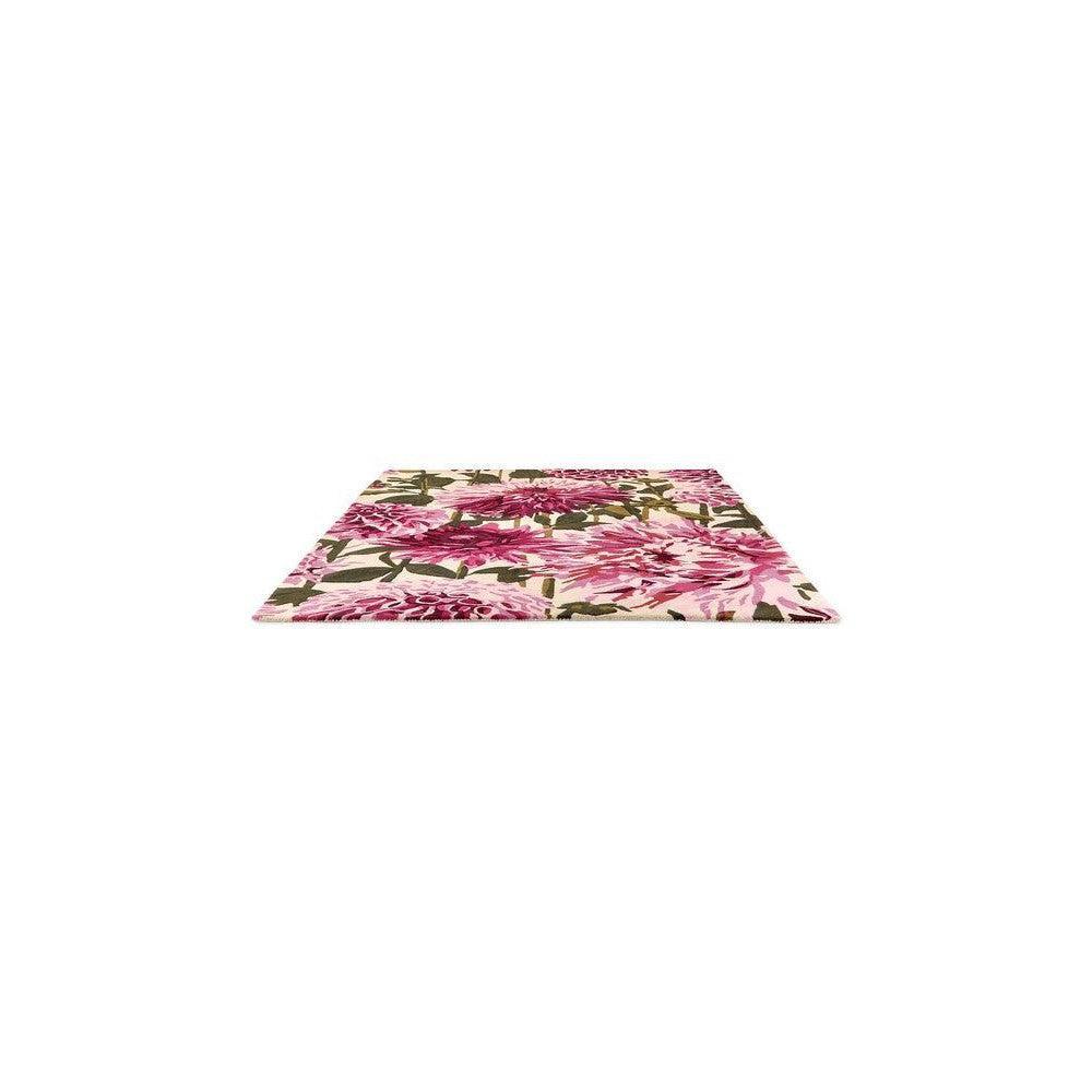 Harlequin Dahlia Fuchsia Palm Pure Wool Designer Rug