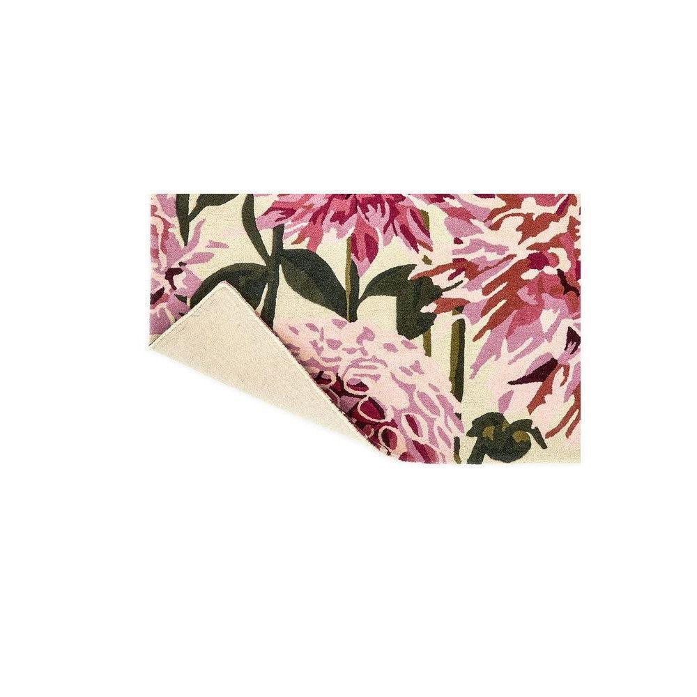 Harlequin Dahlia Fuchsia Palm Pure Wool Designer Rug