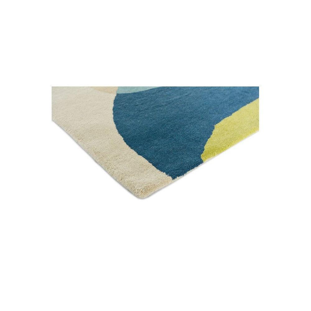 Harlequin Elliptic Emerald Pure Wool Designer Rug
