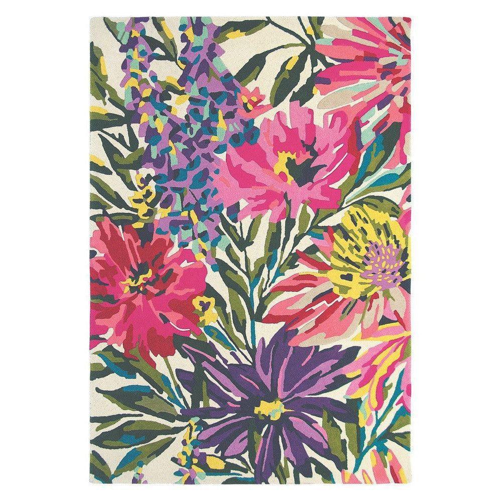 Harlequin Floreale Fuschsia Pure Wool Designer Rug
