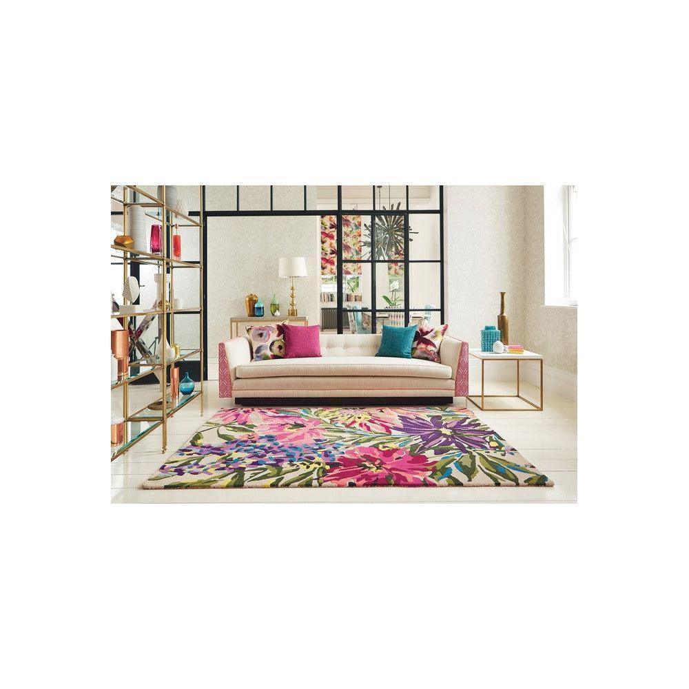 Harlequin Floreale Fuschsia Pure Wool Designer Rug