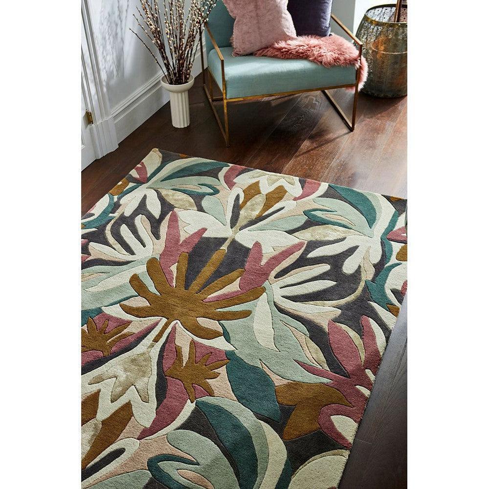 Harlequin Melora Positano Succulent Pure Wool & Viscose Designer Rug