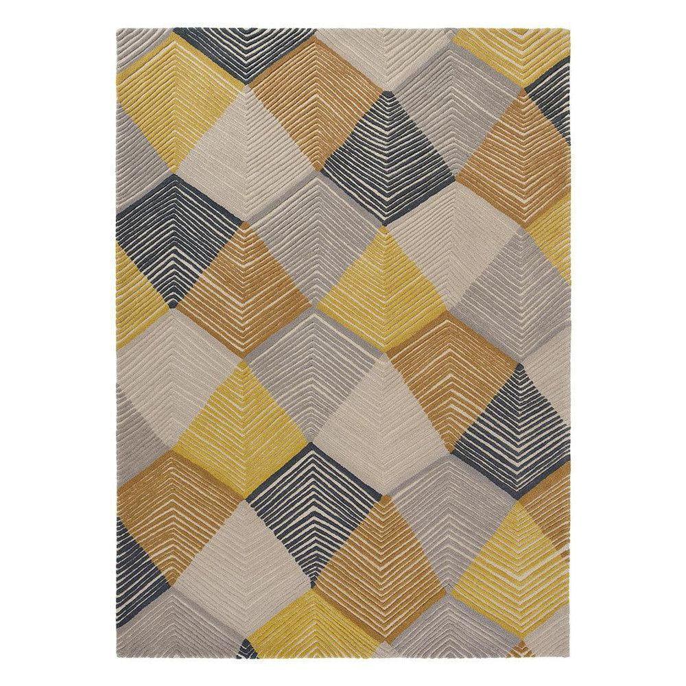 Harlequin Rhythym Saffron Pure Wool Designer Rug