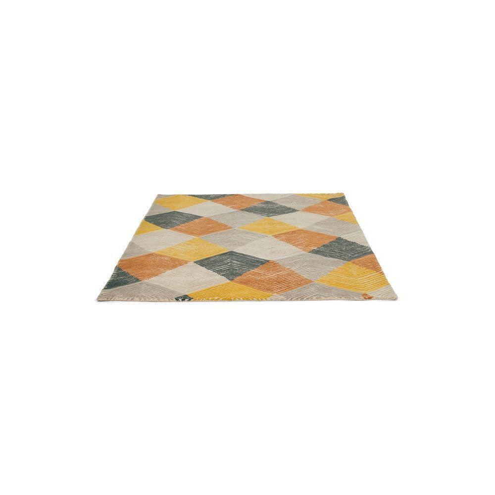 Harlequin Rhythym Saffron Pure Wool Designer Rug