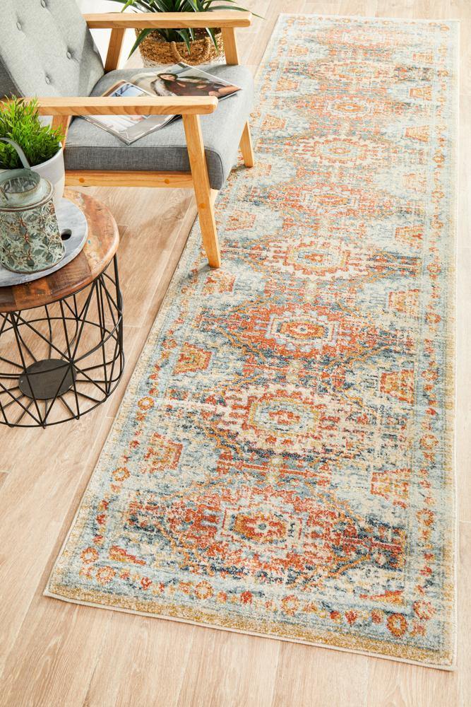 Legacy Blue Runner Rug - ICONIC RUGS