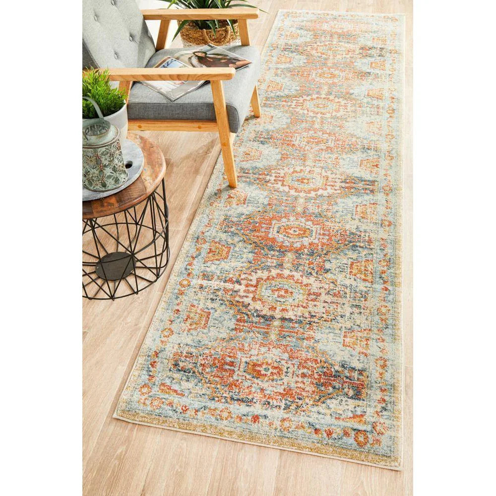 Legacy Blue Runner Rug - ICONIC RUGS