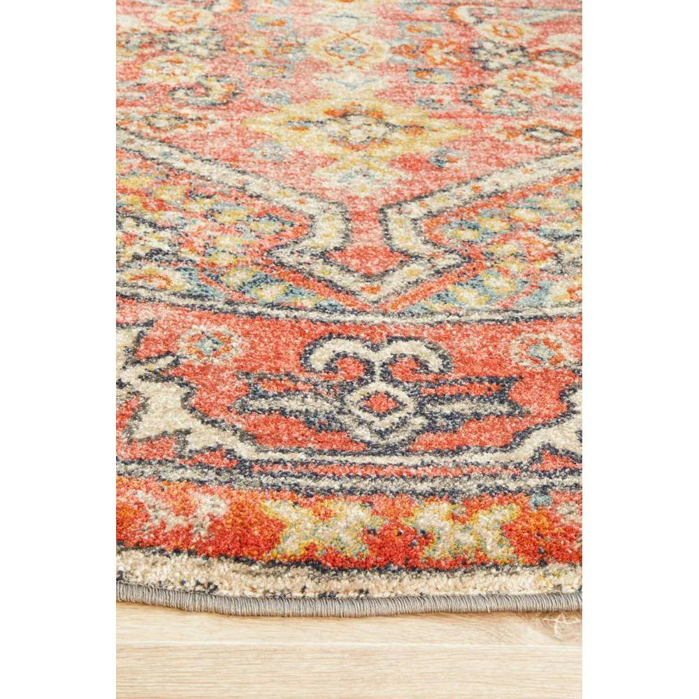 Legacy Crimson Round Rug - ICONIC RUGS