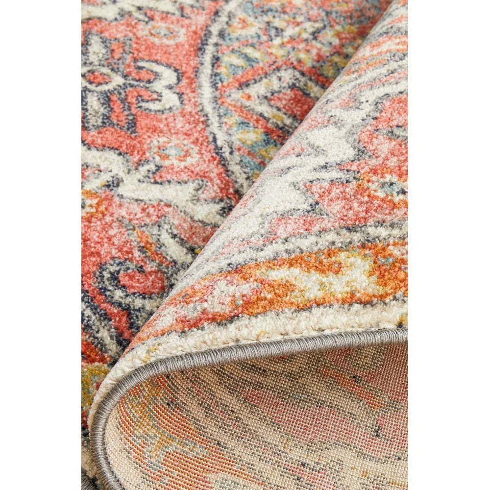 Legacy Crimson Round Rug - ICONIC RUGS