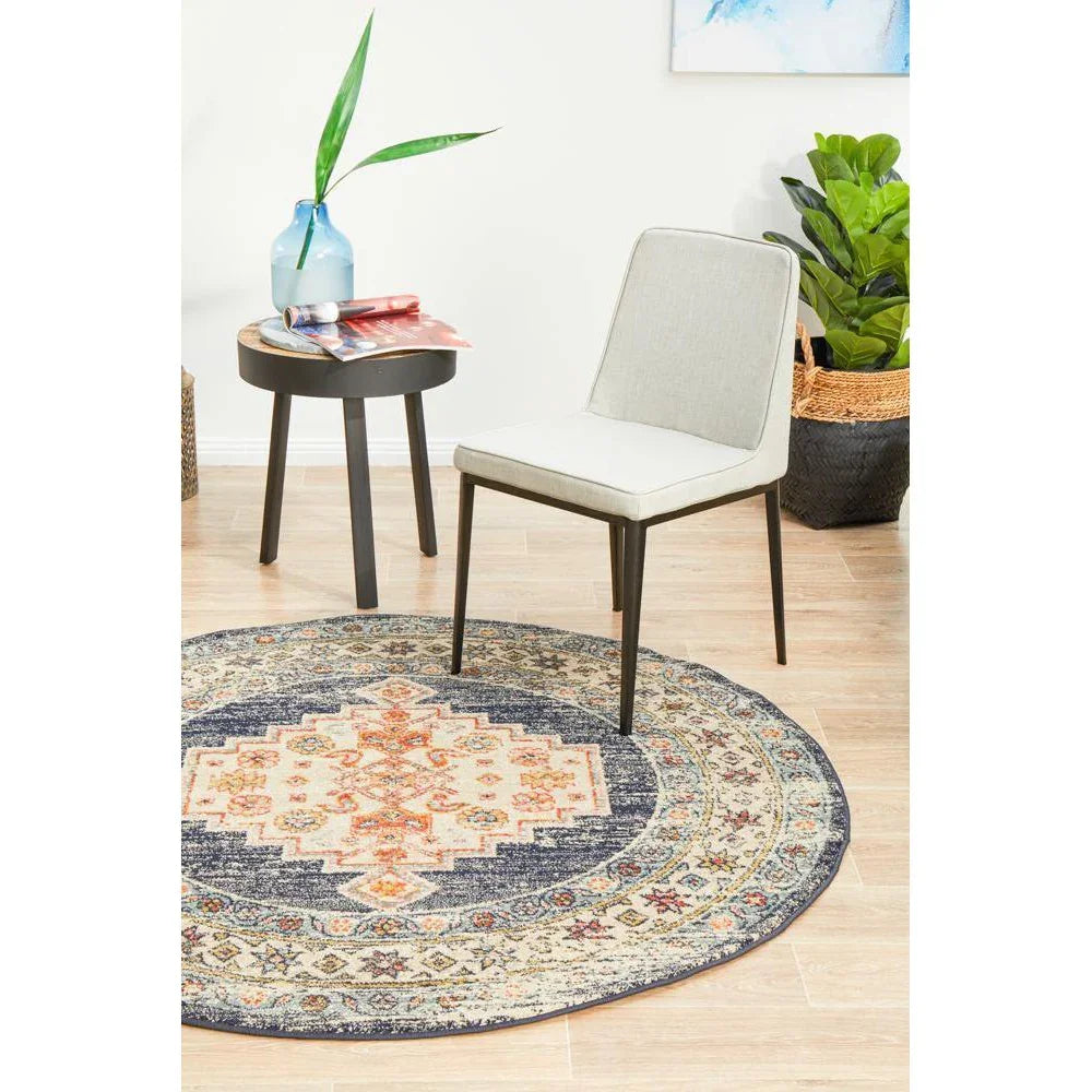 Legacy Ecru Round Rug - ICONIC RUGS
