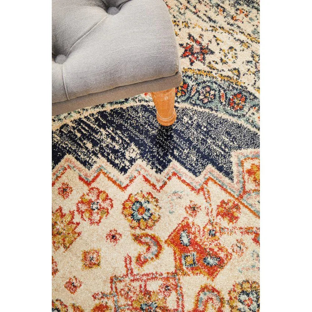 Legacy Ecru Round Rug - ICONIC RUGS