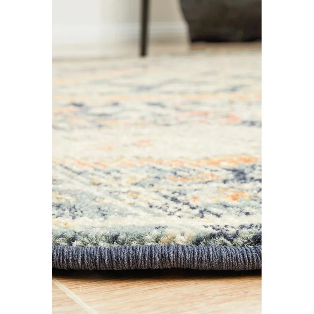 Legacy 863 Navy Round Rug - ICONIC RUGS