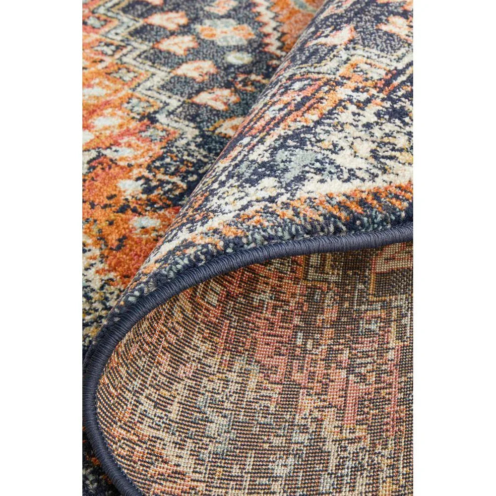 Legacy Navy Round Rug - ICONIC RUGS