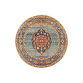 Legacy 862 Rust Round Rug - ICONIC RUGS