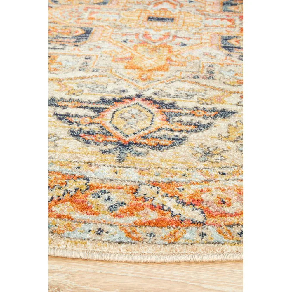 Legacy Rust Round Rug - ICONIC RUGS