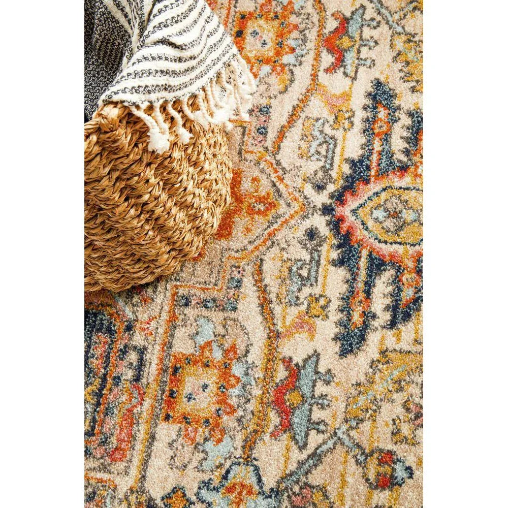 Legacy Rust Round Rug - ICONIC RUGS