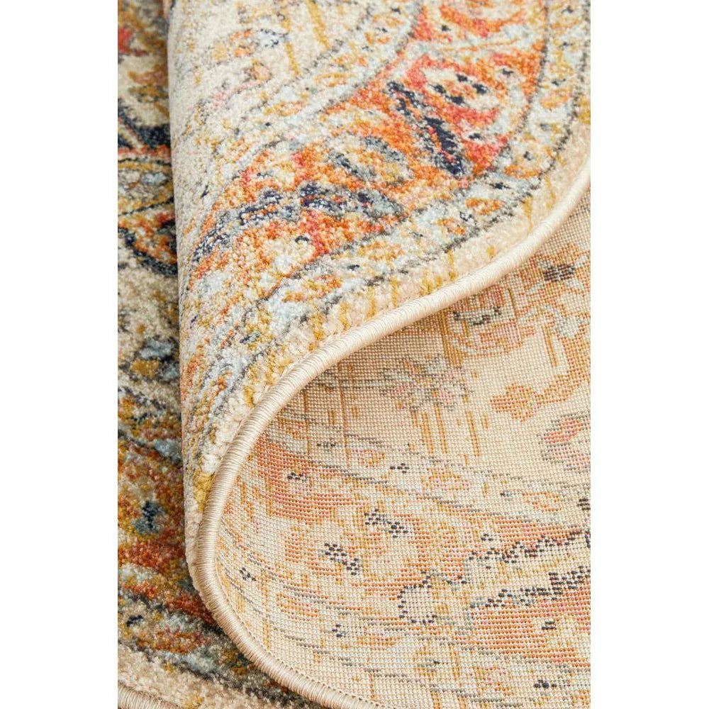 Legacy Rust Round Rug - ICONIC RUGS
