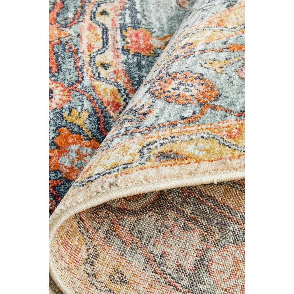 Legacy 862 Rust Round Rug - ICONIC RUGS