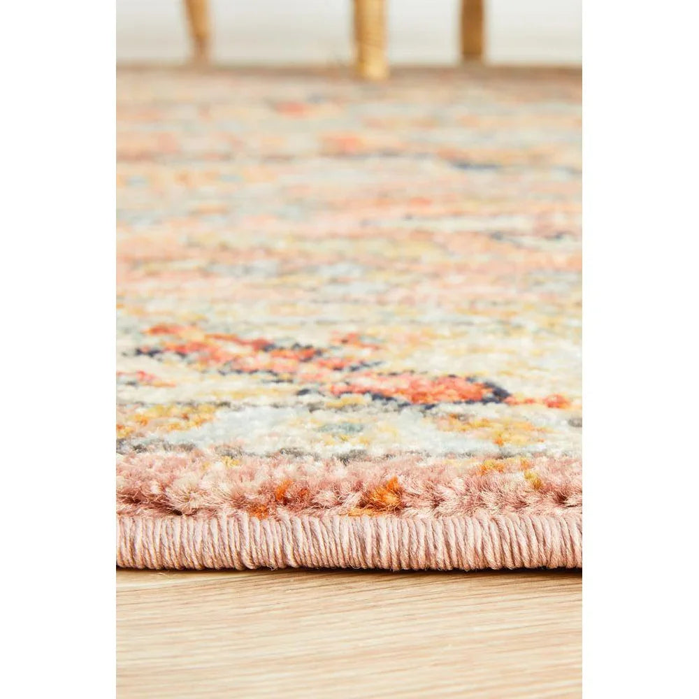 Legacy Salmon Round Rug - ICONIC RUGS