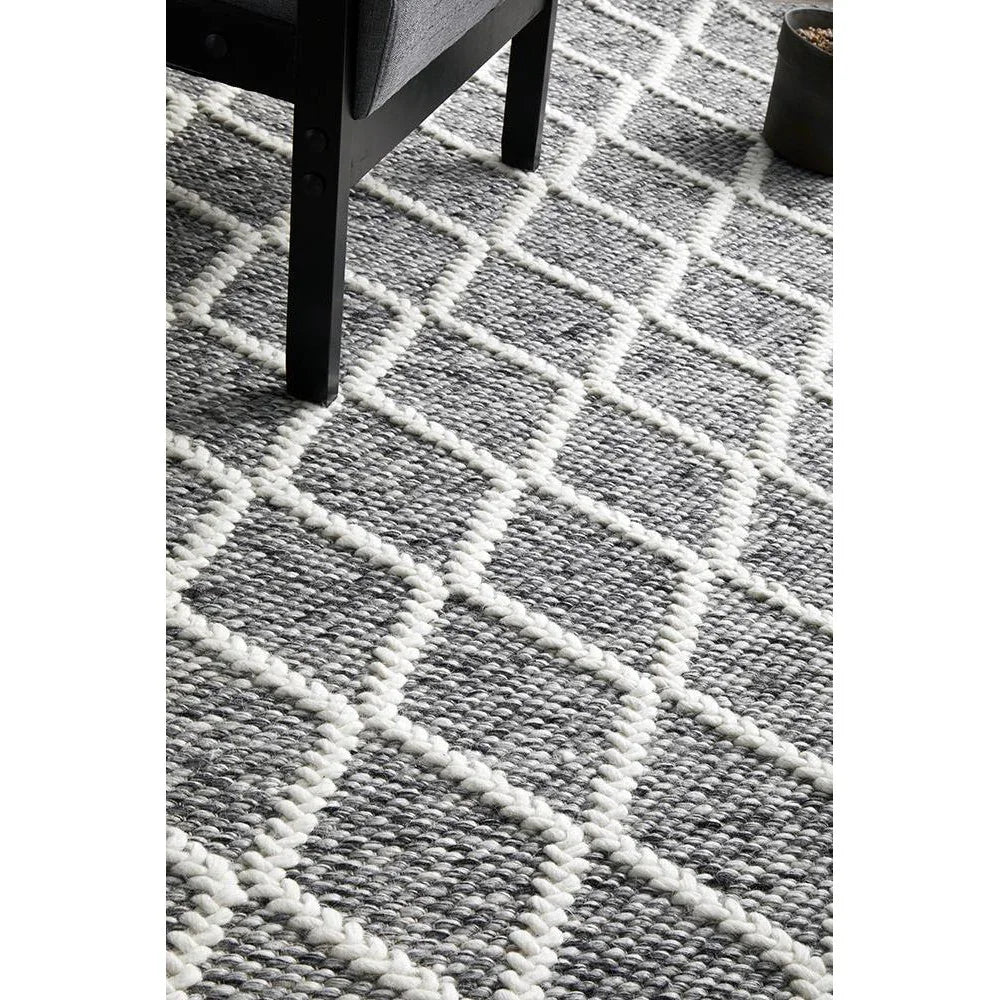 Huxley Grey Rug - ICONIC RUGS