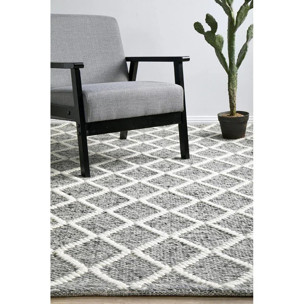 Huxley Grey Rug - ICONIC RUGS