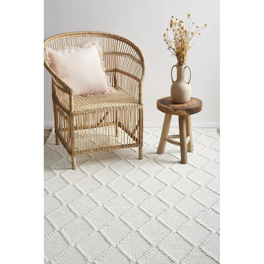 Huxley White Rug - ICONIC RUGS