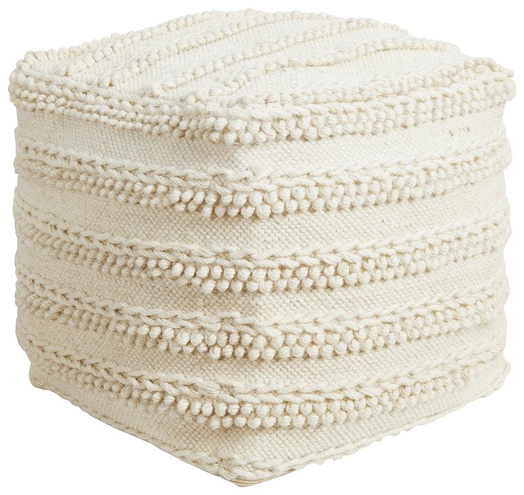 ICONIC RUGS 506 Ivory Ottoman - ICONIC RUGS