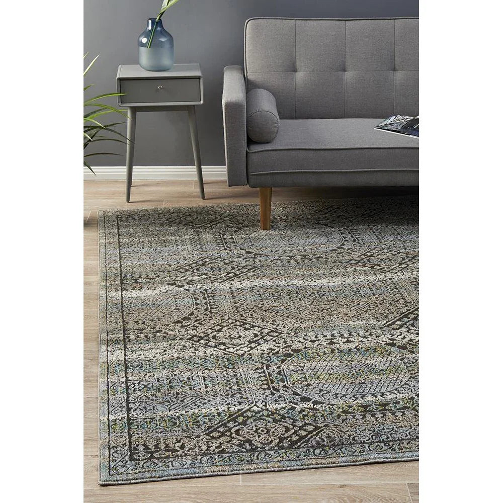 Jeryan Fluid Morrow Modern Blue Rug - ICONIC RUGS