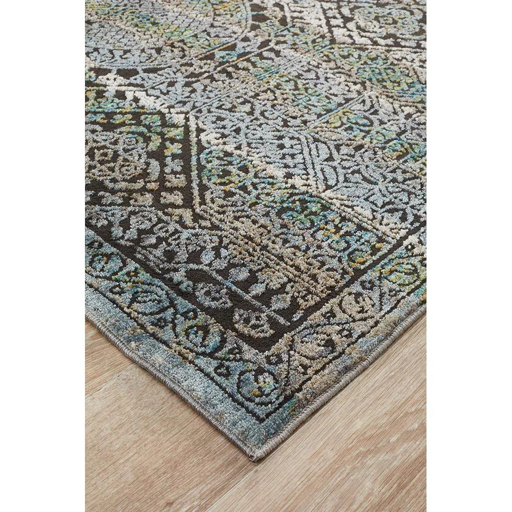 Jeryan Fluid Morrow Modern Blue Rug - ICONIC RUGS