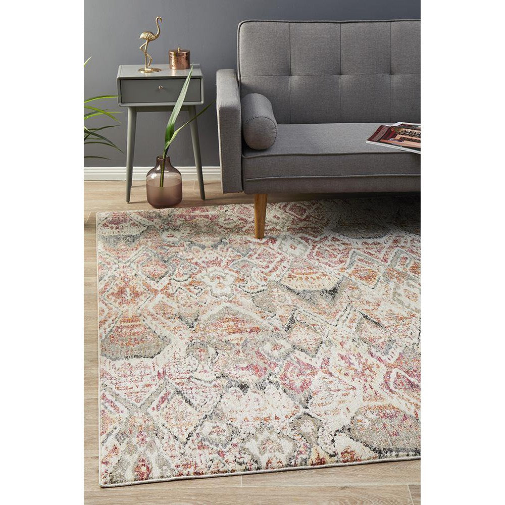 Jeryan Fluid Sunset Modern Rust Rug