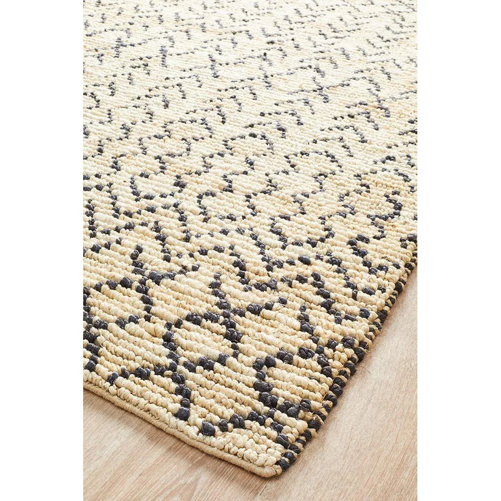 Kenya Elki Hand Woven Tribal Jute Rug