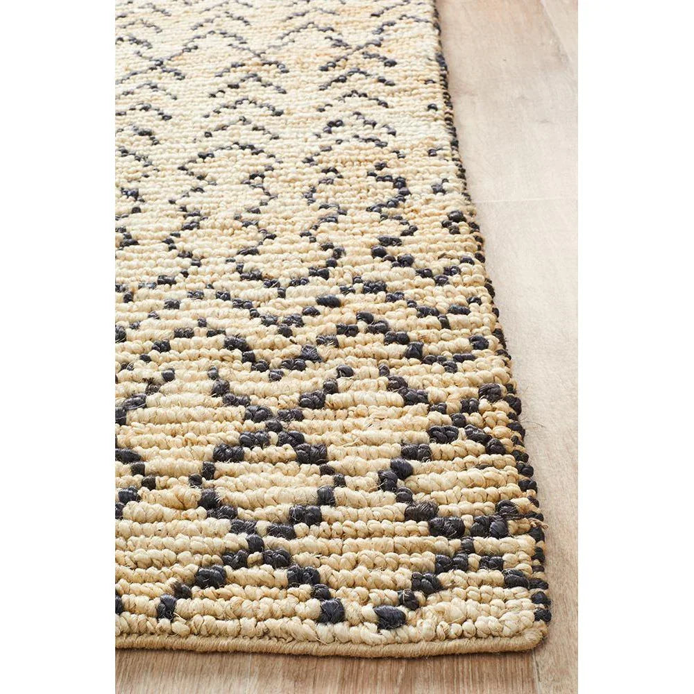 Kenya Elki Hand Woven Tribal Jute Rug