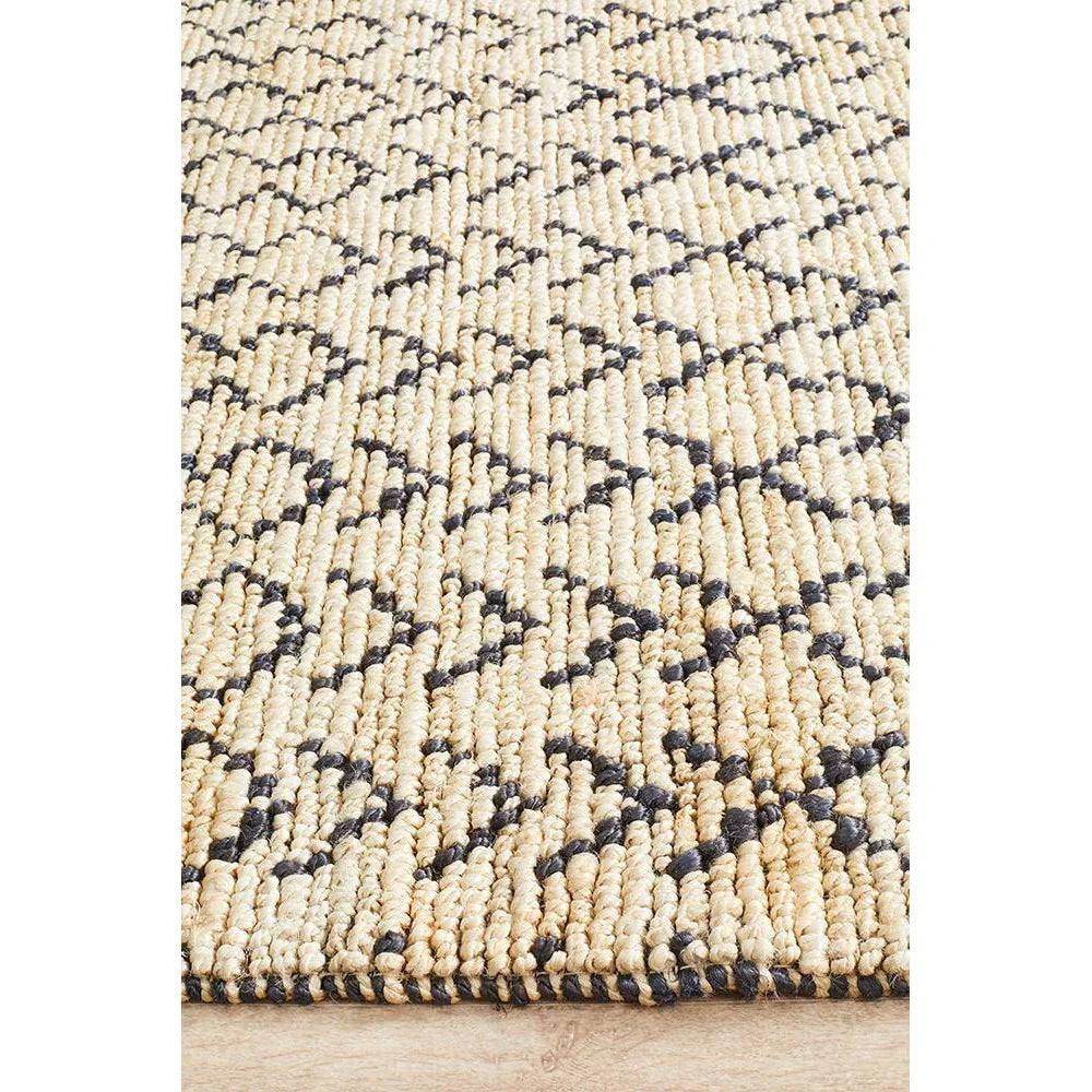 Kenya Elki Hand Woven Tribal Jute Rug